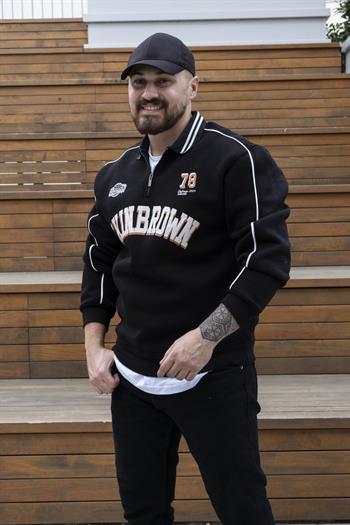 Polo Yaka Baskılı Üç İplik Sweatshirt (SVTS25)