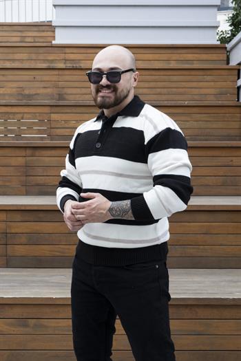 Polo Yaka Örme Kazak (SVTS24)