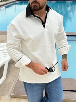 Polo Yaka Oversize Sweatshirt (SVTB45)