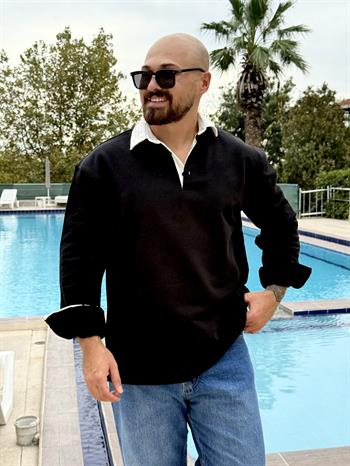 Polo Yaka Oversize Sweatshirt (SVTS45)