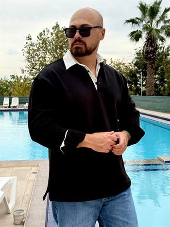 Polo Yaka Oversize Sweatshirt (SVTS45)