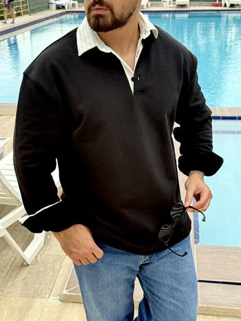 Polo Yaka Oversize Sweatshirt (SVTS45)