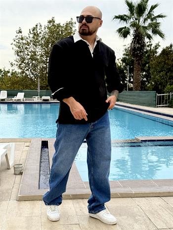 Polo Yaka Oversize Sweatshirt (SVTS45)