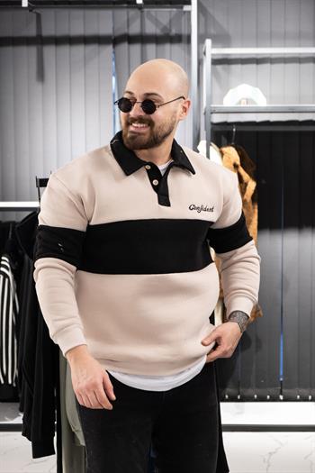 Polo Yaka Şardonlu Sweatshirt (K-SWTKS13)