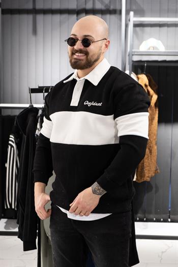 Polo Yaka Şardonlu Sweatshirt (K-SWTS13)