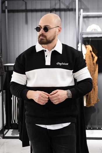 Polo Yaka Şardonlu Sweatshirt (K-SWTS13)