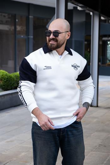 Polo Yaka Şardonlu Sweatshirt (SVTB33)