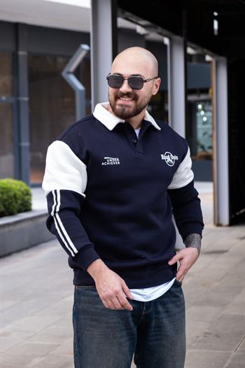 Polo Yaka Şardonlu Sweatshirt (SVTL33)