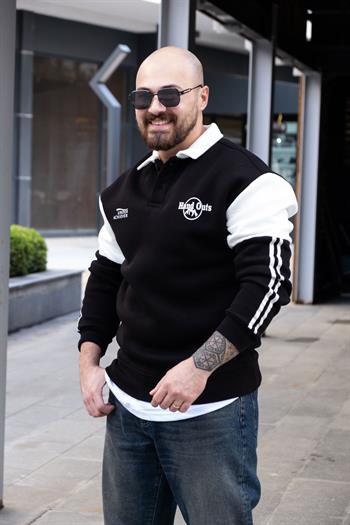 Polo Yaka Şardonlu Sweatshirt (SVTS33)