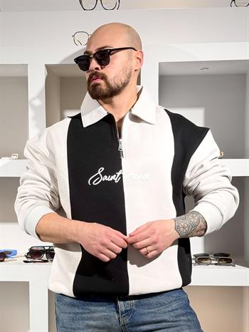 Polo Yaka Üç iplik Şardonlu Sweatshirt (SVTBE84)