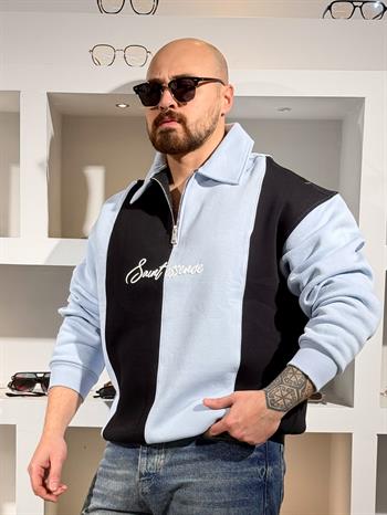 Polo Yaka Üç iplik Şardonlu Sweatshirt (SVTM84)