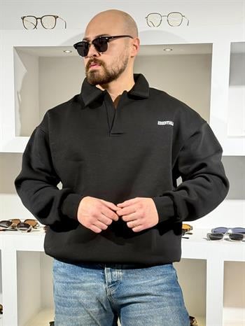 Polo Yaka Üç iplik Şardonlu Sweatshirt (SVTS83)