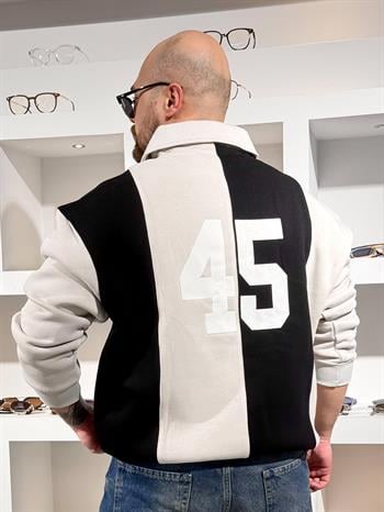 Polo Yaka Üç iplik Şardonlu Sweatshirt (SVTBE84)