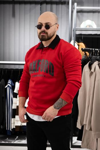 Polo Yaka Üç İplik Sweatshirt (K-SWTKI5)