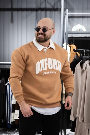Polo Yaka Üç İplik Sweatshirt (K-SWTKR5)