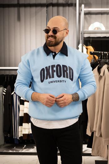 Polo Yaka Üç İplik Sweatshirt (K-SWTM5)