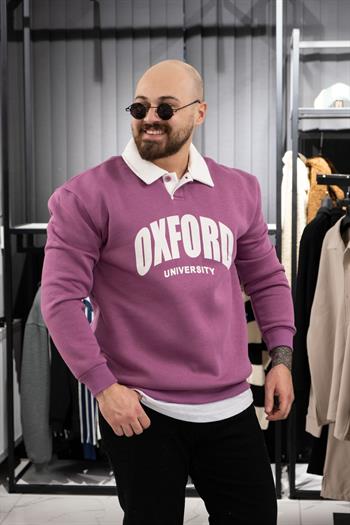 Polo Yaka Üç İplik Sweatshirt (K-SWTP5)