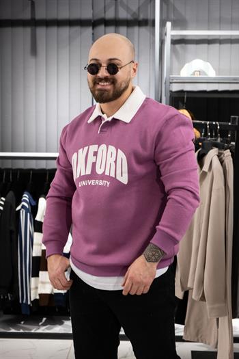 Polo Yaka Üç İplik Sweatshirt (K-SWTP5)