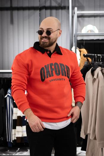 Polo Yaka Üç İplik Sweatshirt (K-SWTT5)