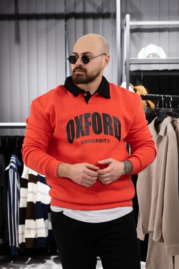 Polo Yaka Üç İplik Sweatshirt (K-SWTT5)