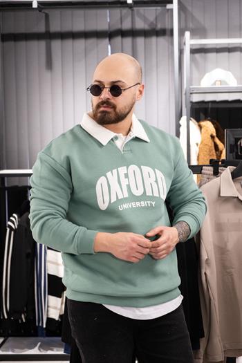 Polo Yaka Üç İplik Sweatshirt (K-SWTY5)