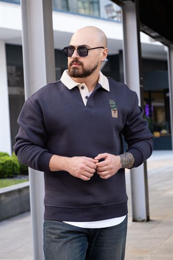 Polo Yaka Üç İplik Sweatshirt (SVTG28)