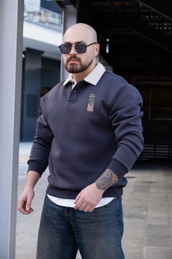 Polo Yaka Üç İplik Sweatshirt (SVTG28)