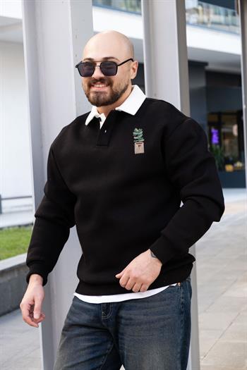 Polo Yaka Üç İplik Sweatshirt (SVTS28)