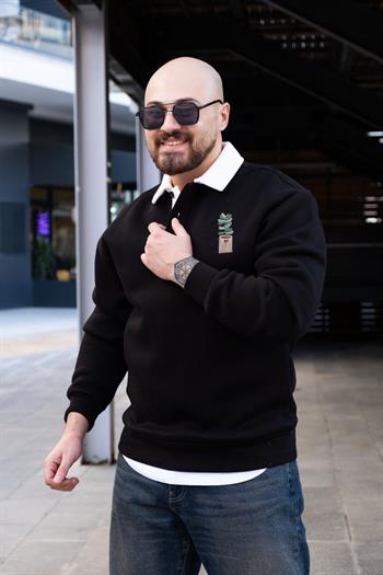 Polo Yaka Üç İplik Sweatshirt (SVTS28)
