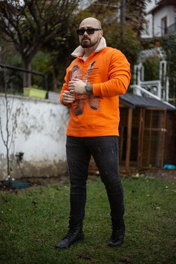 Rahat Kalıp Baskılı Sweatshirt (KS06)