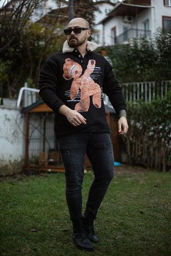 Rahat Kalıp Baskılı Sweatshirt (KS07)