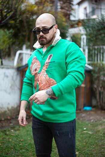 Rahat Kalıp Baskılı Sweatshirt (KS09)