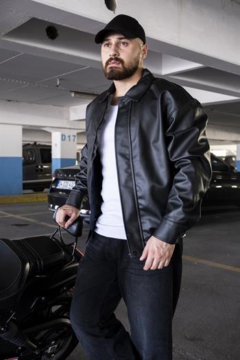 Rahat Kalıp Deri Ceket (MEVS01)