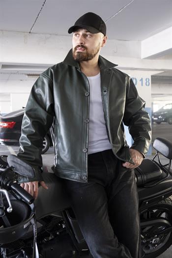 Rahat Kalıp Deri Ceket (MEVY03) 