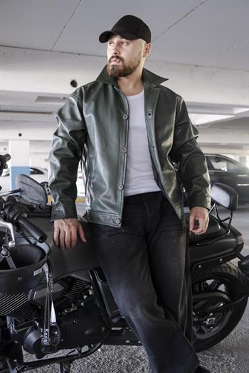 Rahat Kalıp Deri Ceket (MEVY03) 