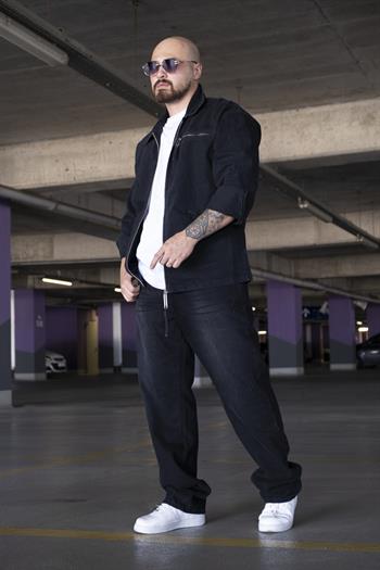 Rahat Kalıp Fermuar Detaylı Kot Ceket (MEVA14)