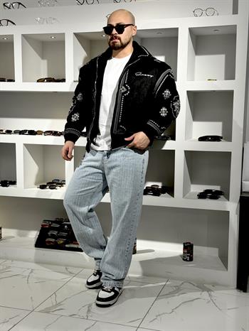 Rahat Kalıp Nubuk Nakışlı Mont (MTS60)