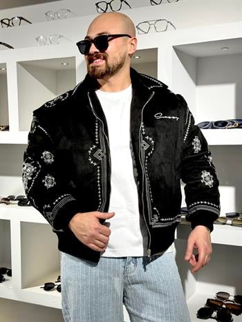 Rahat Kalıp Nubuk Nakışlı Mont (MTS60)