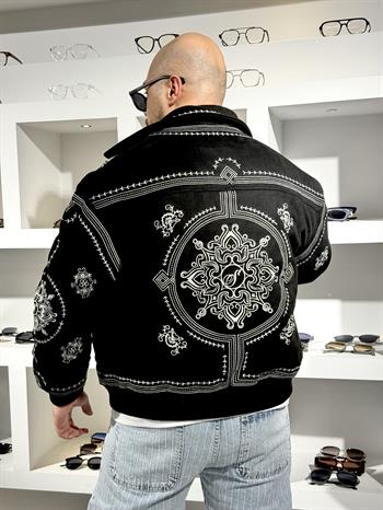 Rahat Kalıp Nubuk Nakışlı Mont (MTS60)