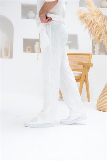 Rahat Kalıp Keten Baggy Pantolon (JGB29)