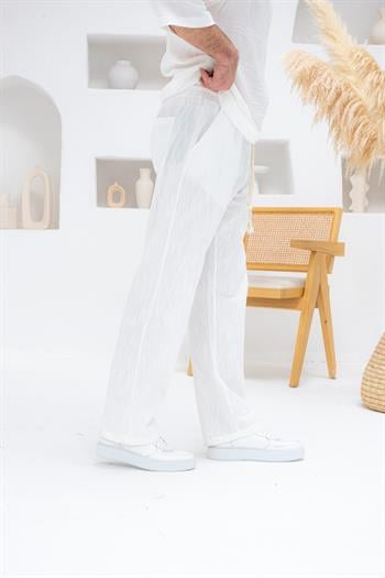 Rahat Kalıp Keten Baggy Pantolon (JGB29)
