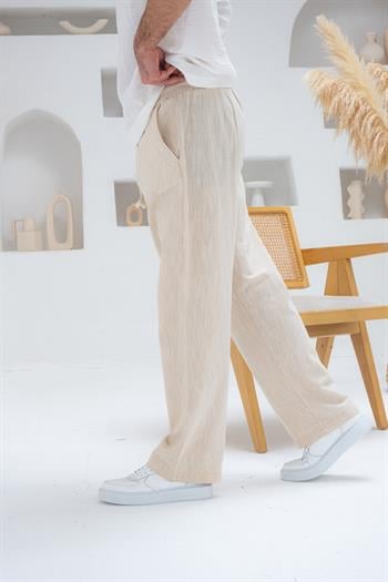 Rahat Kalıp Keten Baggy Pantolon (JGK29)