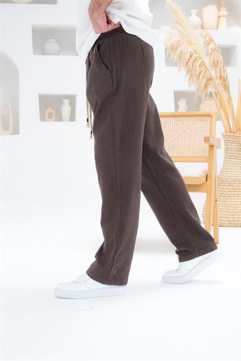 Rahat Kalıp Keten Baggy Pantolon (JGKA29)