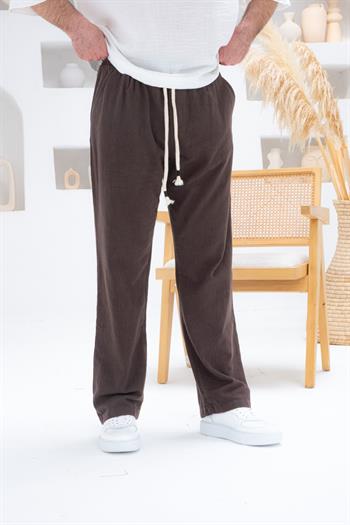Rahat Kalıp Keten Baggy Pantolon (JGKA29)