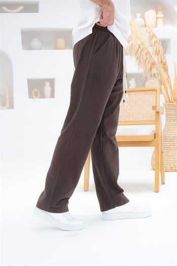 Rahat Kalıp Keten Baggy Pantolon (JGKA29)