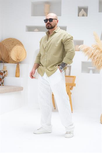 Rahat Kalıp Keten Gömlek (GMAY62)