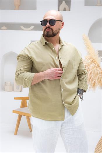 Rahat Kalıp Keten Gömlek (GMAY62)