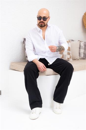 Rahat Kalıp Keten Gömlek (GMB62