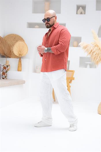 Rahat Kalıp Keten Gömlek (GMGK62)
