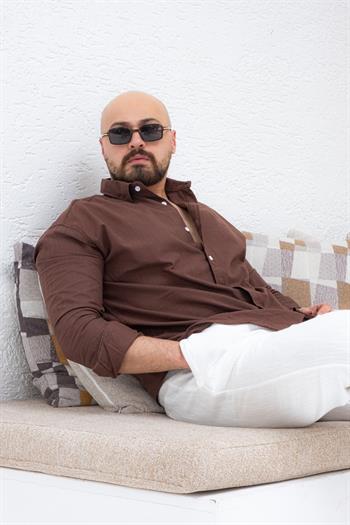 Rahat Kalıp Keten Gömlek (GMKA62